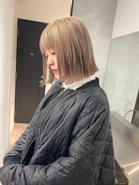 ツムグ(tsumugu) ハイトーンボブ【ボブ・切りっぱなしボブ・ミニボブ】