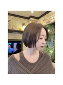 髪質改善*ショート*ツヤ感カラー 新宿