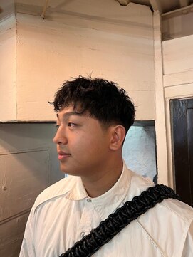 ビーバイエイトジェンツ(Bee by EIGHT GENTS) MEN'S HAIRウルフアッシュブラックカルマパーマベリーショート