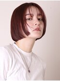 デザインカラーレイヤーカットウェットヘアオリーブベージュ0701