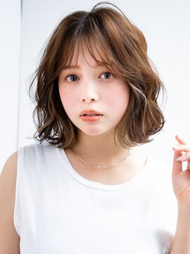 レノラ 本町(LENORA) 20代30代大人かわいいナチュラル暗髪ゆるめパーマヘア