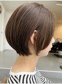 シドウ/20代30代/パーマなしショートボブ