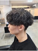 波巻きスパイラルパーマメンズカットツイストスパイラルパーマ