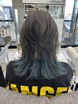 ビューナゴヤ 名駅(VIEW NAGOYA)&nbsp;黒髪/ボブルフ/ウルフカット/ミディアムウルフ/インナーカラー