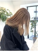 ふんわり透明感ココアベージュ