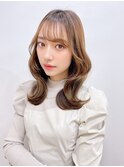くびれレイヤー/韓国風巻き/小顔みせ/シースルーバング
