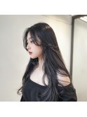韓国ヘーゼルブラウンベージュ#レイヤーカット#髪質改善#前髪
