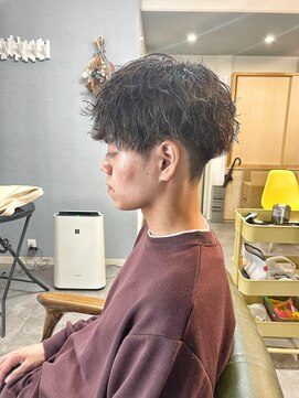 グリードヘア(GREED HAIR) マッシュ×波巻きパーマ