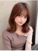 【NEW OPEN】小顔前髪あり後れ毛サイドバングメルティカラー