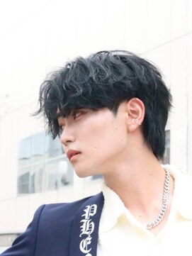 ステージ(STAGE) ダウンパーマ　センターパート　シャドウパーマ