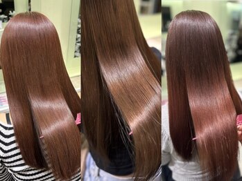 リー 尼崎(Lee)の写真/《デザインカラーならLee尼崎店！》ケアブリーチやブリーチなしダブルカラーで理想の透明感が叶います◎