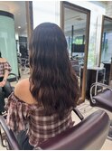 ゆるめパーマロングパーマなみまきパーマくせ毛風パーマ