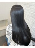 くびれヘアアプリコットオレンジ夏ハイライトカラー縮毛矯正静岡