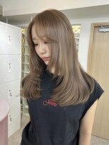 ペレ 栄 アネックス(PELE栄ANNEX)&nbsp;着物ヘア/ダークアッシュ/ミディアムレイヤーカット/栄