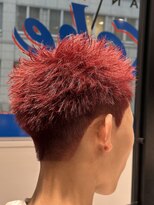 オーシャントーキョー 神戸(OCEAN TOKYO KOBE)&nbsp;赤髪刈り上げスパイキーショート