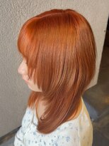 サラジュ 仁川店(SARAJU) 【Wカラー特化】森山担当 ブリーチあり×オレンジ