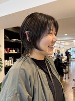 シアン ヘア デザイン(cyan hair design)&nbsp;【cyan】丸みウルフとハイライトたっぷりデザインカラー◎