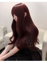 ベレーザ 川越(Beleza)&nbsp;ba19679_ワインレッドブリーチなし透明感カラーワンホンヘア艶髪