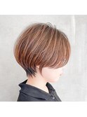 今風ショートボブ【赤荻】