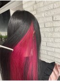 インナーカラー♪ビビットピンク