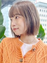 ロンドシエル 横浜(Lond ciel)&nbsp;顔周り韓国ボブ前髪×ショコラアッシュ【横浜】