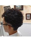 【LUDLOW BLUNT】ツーブロック癖毛風パーマ くるくるパーマ
