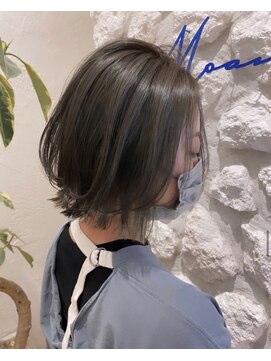 モアナバイヘッドライト 綱島店(Moana by HEADLIGHT) 【Moana綱島】#レイヤーボブ#グレーアッシュ#20代#30代#40代