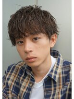 ウェイビーエフティフィフス 横浜西口(WAVEY ft.fifth) 無造作パーマニュアンスパーマメンズパーマツーブロック眉毛