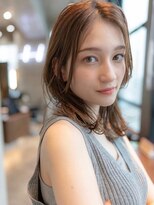 イオ 本厚木(io)&nbsp;20代30代大人かわいいベージュカラー前髪レイヤーカットくびれ