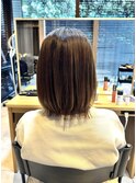 髪質改善ストレート×レイヤーボブ♪