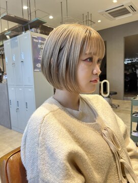 クルニエ(crenier) ボブ/ハイトーン/プラチナブロンド