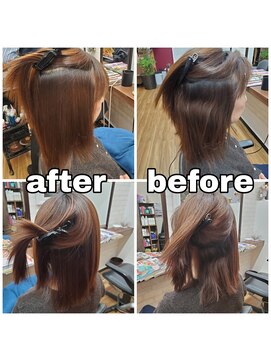 カットインタイム 縮毛矯正beforeafter