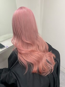 ベレーザ 渋谷(BELEZA) 7232ニュアンスカラーホワイトピンク波巻きミルクティーピンク