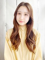 ヘアメイク ナル(hair make nalu)&nbsp;センターパートのゆる可愛いヨシンモリスタイル