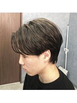 クレオ 福大通り店(CREO)&nbsp;センターパートウルフ×細めハイライト