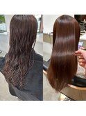 before→after　　縮毛矯正/髪質改善/長野市/長野駅前