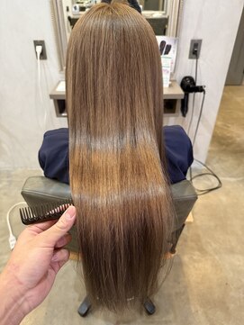 シェル 津山の手店(shel) 20代30代40代大人可愛いケアブリーチミルクティーベージュ透明感