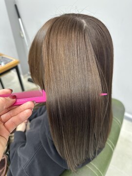 ヘアーアンドビューティーザ エフ(Hair Beauty the F) *艶髪_髪質改善カラー_グレージュ_163