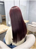 艶髪ボルドーカラー
