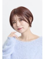 ミチオ ノザワ ヘアサロン ギンザ(Michio Nozawa HAIR SALON Ginza)&nbsp;30代40代小顔カットショートボブ丸ブラウングレージュ