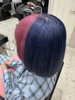 トイボックス(TOYBOX)&nbsp;ピンクブルー ツートーンボブ