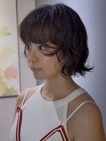 ノラ ギンザ(NORA GINZA)&nbsp;ドライパーマゆるめパーマウルフパーマミディアムパーマ銀座暗髪