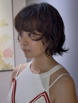 ノラ ギンザ(NORA GINZA) ドライパーマゆるめパーマウルフパーマミディアムパーマ銀座暗髪