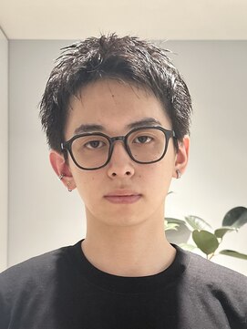 アビーファイブ(ABBEY 5) マッシュセンターパートスパイキーショートメンズカットウルフ