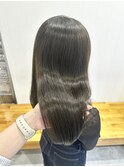 ミディアムヘア暗めカラーグランマッシュデザインカラー《用賀》