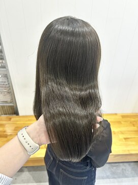 ビューバイネオリーブ 用賀店(Beau'r by neolive) 大人ガーリーダークアッシュ似合わせカットミディアムレイヤー