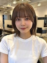 アビー(ABBEY3) シースルミニマルボブショート顔まわり外ハネ切りっぱなしボブ