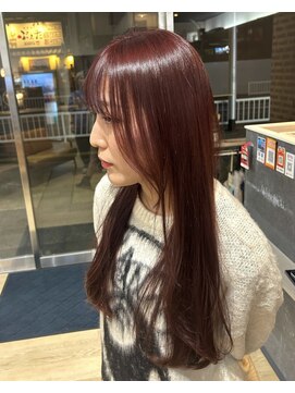 オプスヘアー 西新店(OPS HAIR) OPSオリジナル髪質改善　× ボルドーピンク♪