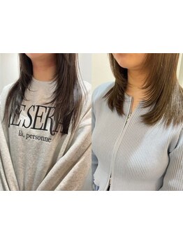 印象を左右する顔回りをmm単位であなたに合わせた似合わせカット♪少しだけのイメチェンも楽しんで…＊