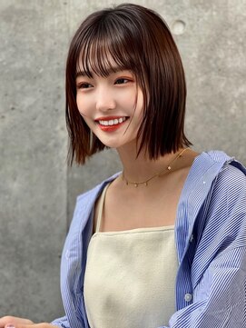 ユアーズヘア 神楽坂はなれ店(youres hair) レイヤーカット　くびれレイヤー　ボブ　マッシュショート　前髪